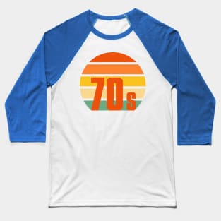 The 70s Vintage Retro Birthday Gift Baseball T-Shirt